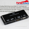 FirstSing FS00124 New Arrival HDMI 5 In 1 Card Reader and Camera Connection Kit Work with iPad 2,1,iPhone4, iPod4